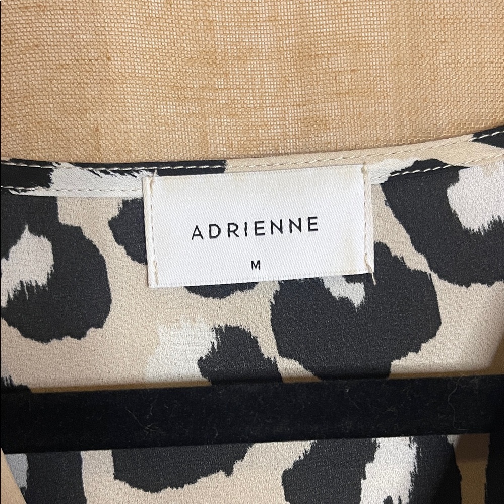 Adrienne Black and Cream Leopard Print Blouse - Picture 2 of 9